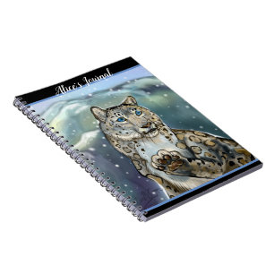 Carnet Ordinateur portable Snow Leopard~Personnalisé