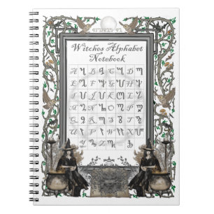 Carnet Ordinateur portable sorcier Alphabet (blanc)