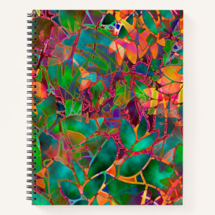 Carnet Ordinateur portable spiral Abstrait en verre