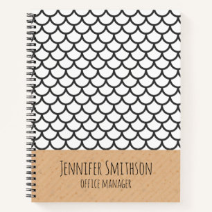 Carnet Ordinateur portable Spiral De Style Géométrique