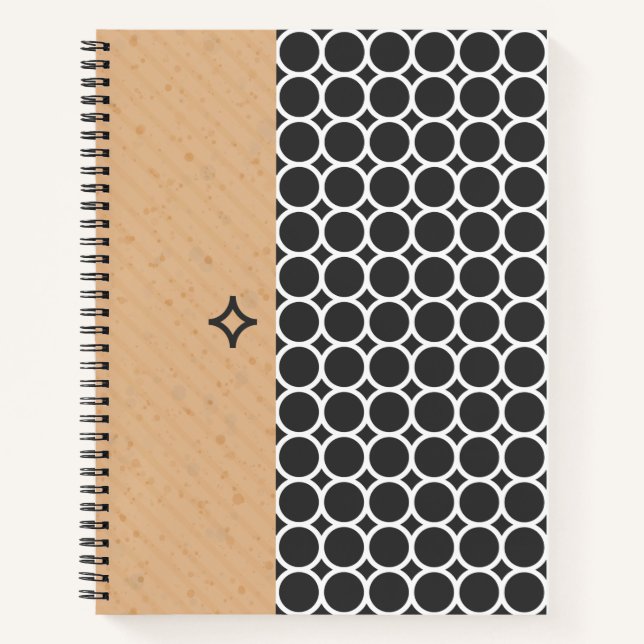 Carnet Ordinateur portable Spiral De Style Géométrique Mo (Devant)
