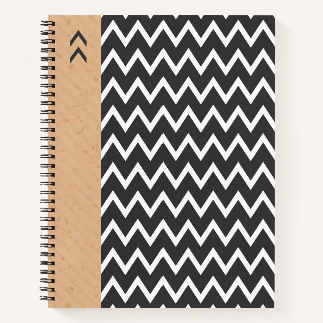 Carnet Ordinateur portable Spiral De Style Géométrique Mo (Devant)
