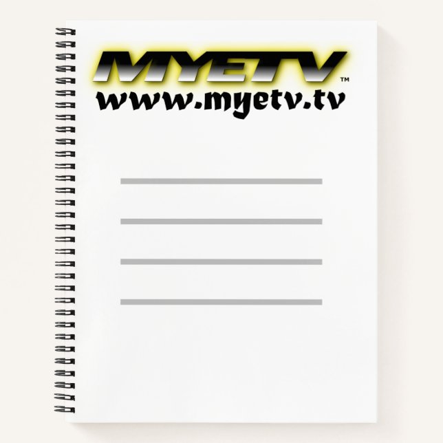 Carnet Ordinateur portable spiral MYETV (Devant)