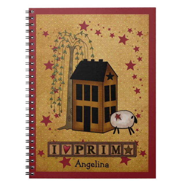 Carnet Ordinateur portable Spiral personnalisé Prim Sheep (Devant)