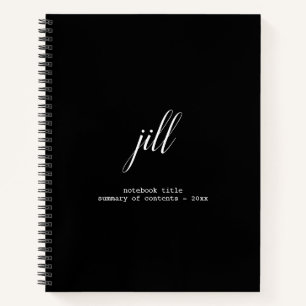 Carnet Ordinateur portable Spiral Personnalisé Simple Élé