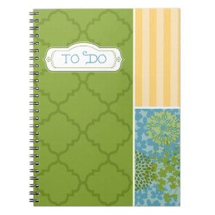 Carnet Ordinateur portable "To Do" - Spring Green