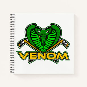 Carnet Ordinateur portable Venom/Player Spiral 8,5 po x 8