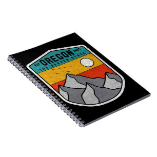 Carnet Oregon The Beaver State Vintage Mountain Souvenir