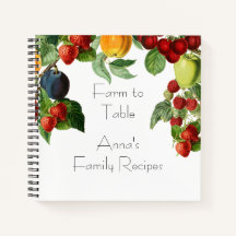 Organisateur de recettes de fruits botaniques et d