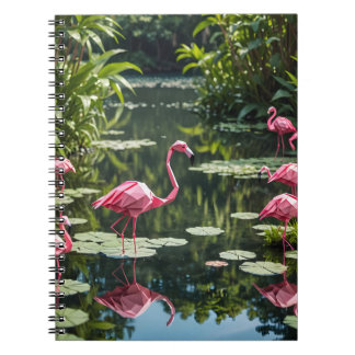 Carnet Origami Flamant Rose Rentrée des Classes