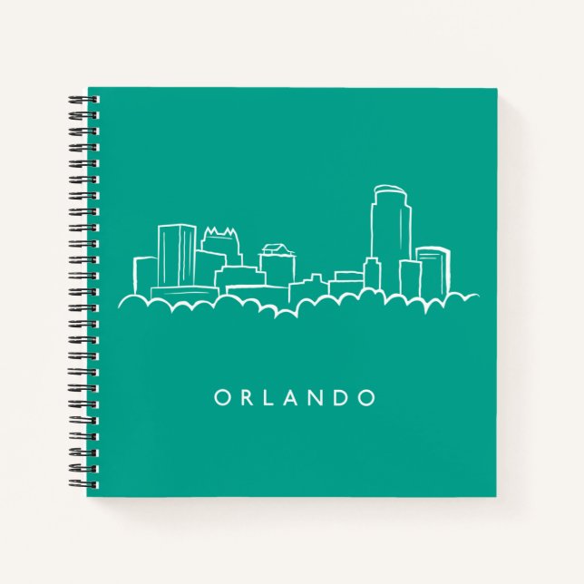Carnet Orlando Florida Skyline (Devant)