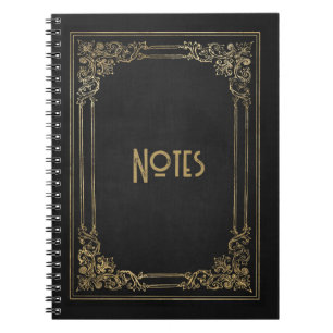 Carnet Ornat noir et or
