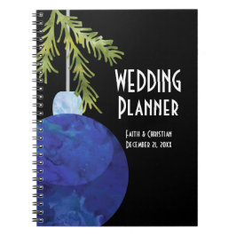 Carnet Ornement de Noël bleu, Wedding planner