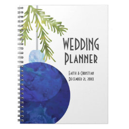 Carnet Ornement de Noël bleu, Wedding planner