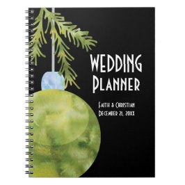 Carnet Ornement de Noël vert, Wedding planner