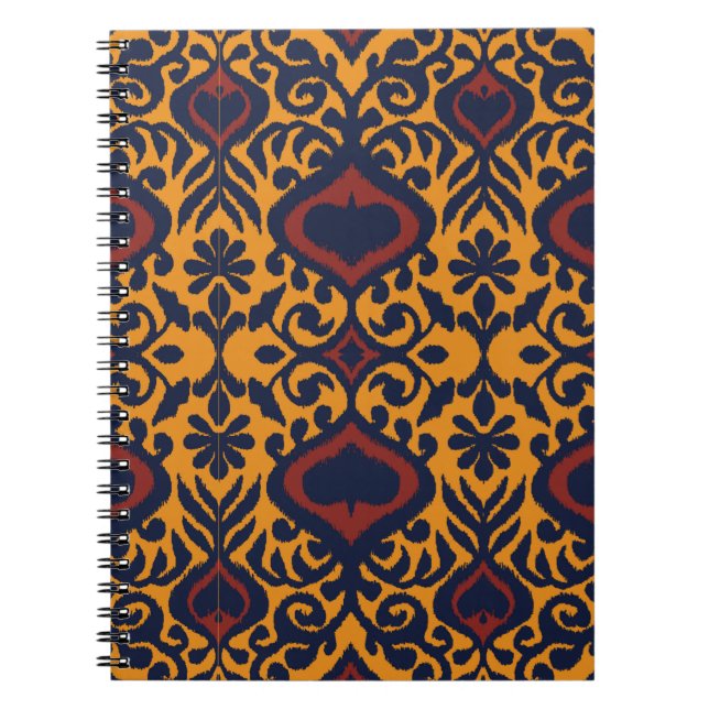 Carnet Ornement folklorique géométrique Ikat. Damas orien (Devant)