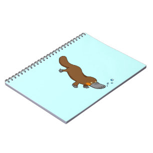 Carnet Ornithorynque canard-affiché par natation mignonne