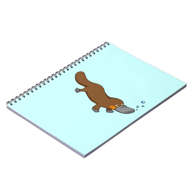 Carnet Ornithorynque canard-affiché par natation mignonne (Côté gauche)