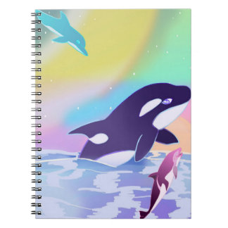 Carnet Orques et dauphins arc-en-ciel DCLHeart Retour à l