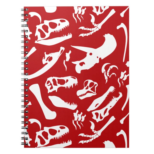 Carnet Os Dinosaures (Rouge) (Devant)