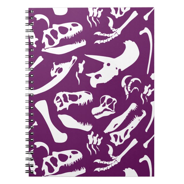 Carnet Os Dinosaures (Violet) (Devant)