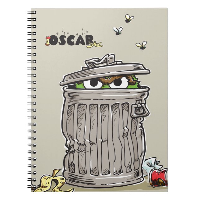 Carnet Oscar vintage dans poubelle (Devant)