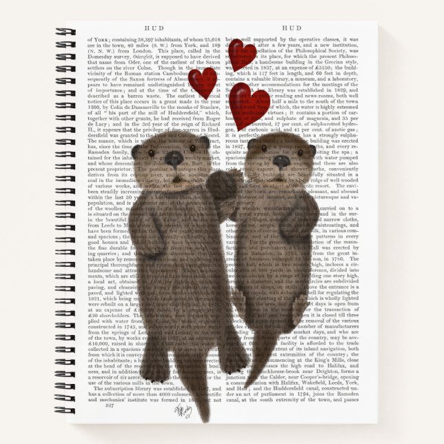 Carnet Otters tenant les mains (Devant)