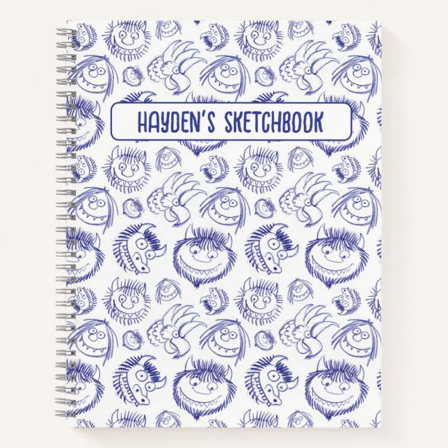 Carnet Où les choses sauvages sont le dessin Motif d'esqu (Devant)
