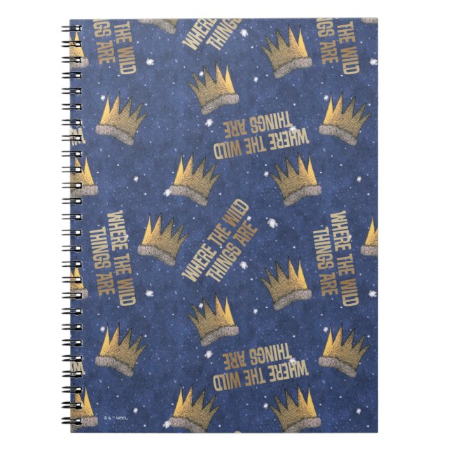 Carnet Où les choses sauvages sont Motifs de la Couronne  (Devant)