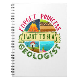 Carnet Oubliez Princesse Je veux être géologue Géologie