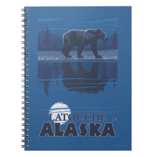 Carnet Ours au clair de lune - Latouche, Alaska