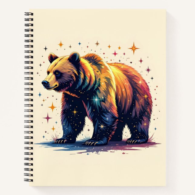 Carnet Ours aux étoiles (Devant)