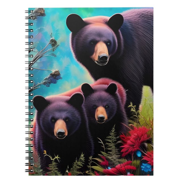 Carnet Ours de Momma et petits (Devant)