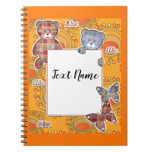 Carnet ours en peluche, bébé