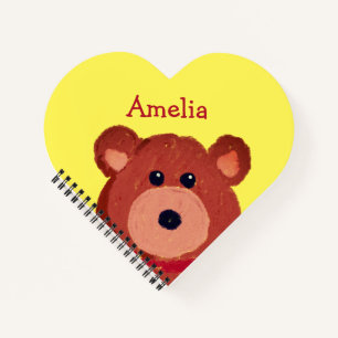 Carnet Ours en peluche personnalisé