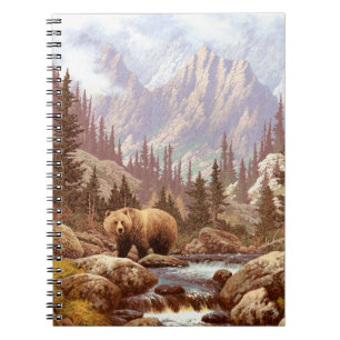 Carnet Ours grizzli dans les Rocheuses / AF-006bear, g
