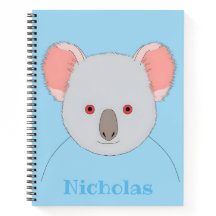 Ours Koala Bleu Cute Personnalisé