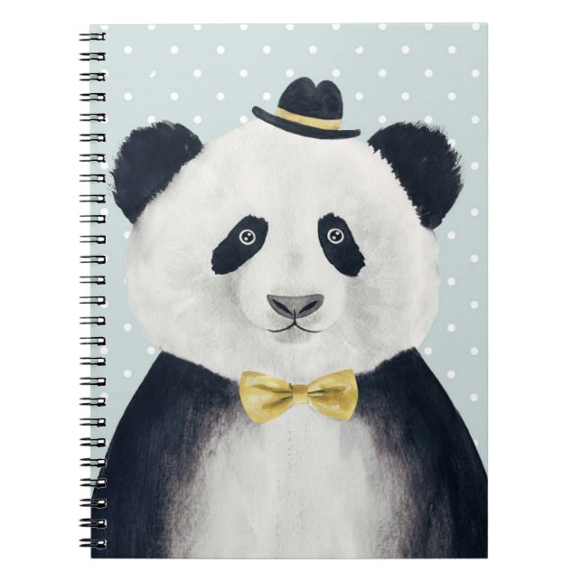 Carnet Ours panda d'aquarelle (Devant)