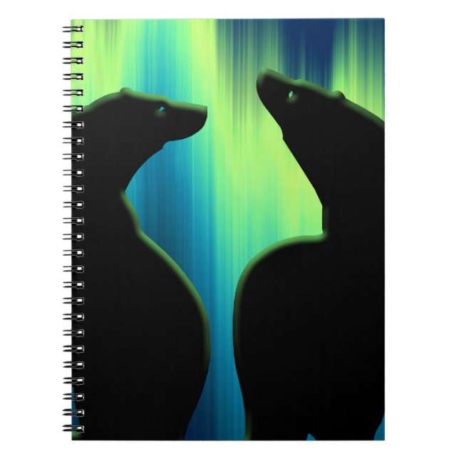 Carnet Ours Polaire Art autochtone Ours Carnet Art (Devant)