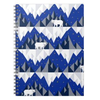 Carnet Ours polaire sur Iceberg Motif sans couture.