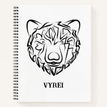 Ours tribal noir et blanc