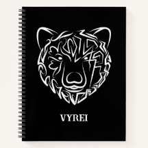 Ours tribal noir et blanc