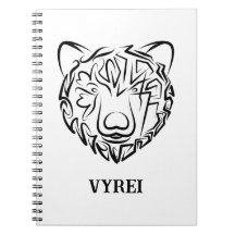 Ours tribal noir et blanc