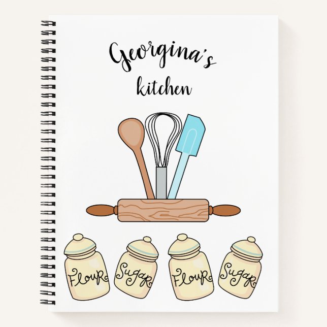 Carnet Outils de boulangerie personnalisés (Devant)