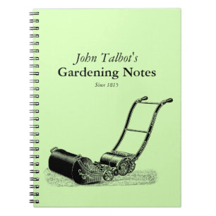 Carnet Outils de jardinage VINTAGES Légende du jardin de