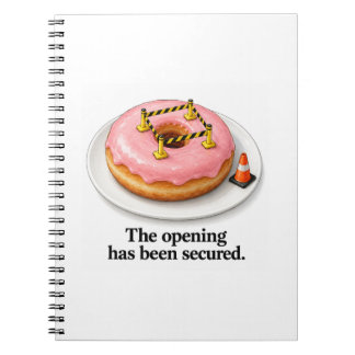 Carnet Ouverture Sécurisée Blague de Sécurité Donut