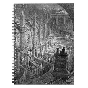 Carnet Over London By Rail Gustave Dore 1870