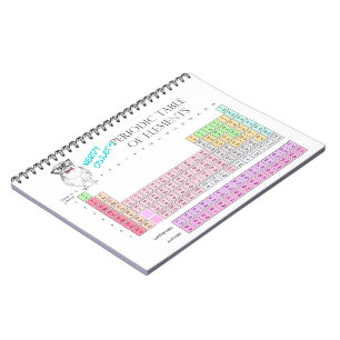 Carnet Owl Periodic table of elements Notebook