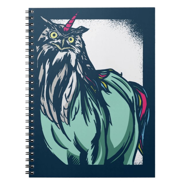 Carnet Owl Unicorn (Devant)