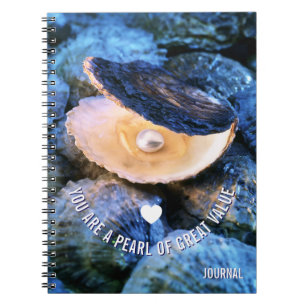 Carnet OYSTER Pearl de grande valeur Personnalisé chrétie